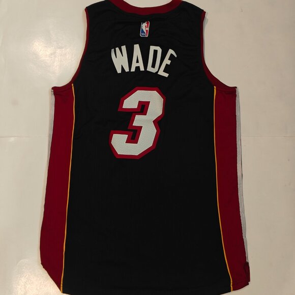 NWT Vintage Adidas Dwyane Wade Miami Heat Jersey Men's Size S Small 2015 Retro - Picture 15 of 15